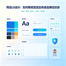 崇左建站-网站UI设计：如何用视觉语言传递品牌信任感